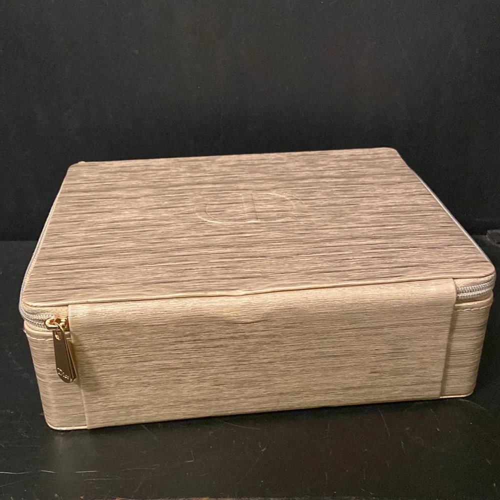 DIOR Prestige Gold Shimmering Cosmetic Vanity Box Jewelry Case VTG